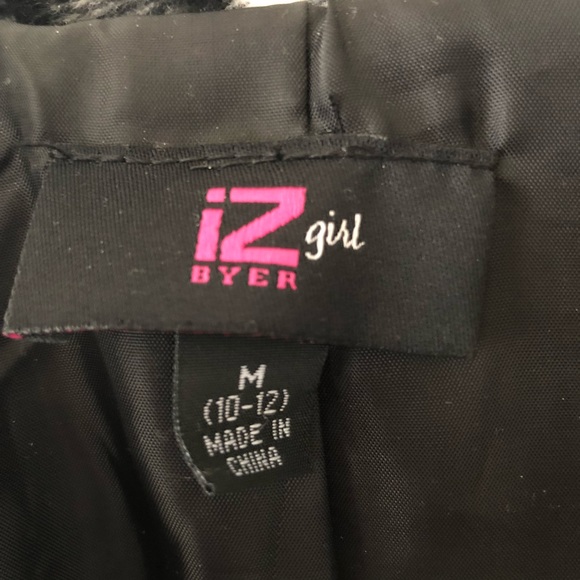 Iz Byer black and white coat size medium - Picture 3 of 4